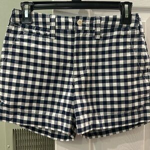 Polo Ralph Lauren Cobalt Blue & White Plaid Cotton Shorts